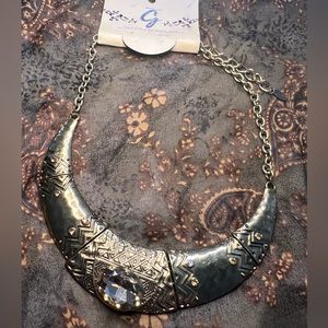 Boho Style Brass Necklace